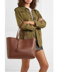 braune Shopper Tasche aus Leder von Saint Laurent