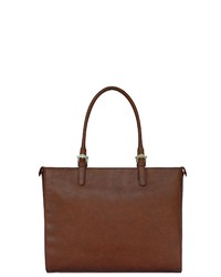 braune Shopper Tasche aus Leder von SILVIO TOSSI