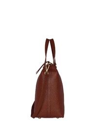 braune Shopper Tasche aus Leder von SILVIO TOSSI