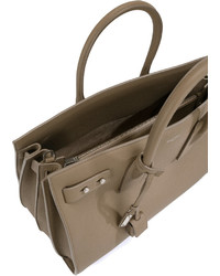 braune Shopper Tasche aus Leder von Saint Laurent