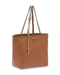 braune Shopper Tasche aus Leder von Prada