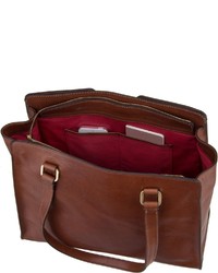 braune Shopper Tasche aus Leder von The Bridge