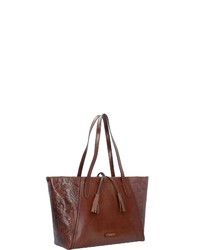 braune Shopper Tasche aus Leder von The Bridge