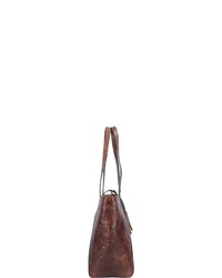 braune Shopper Tasche aus Leder von The Bridge