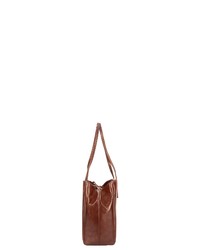 braune Shopper Tasche aus Leder von The Bridge