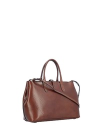 braune Shopper Tasche aus Leder von The Bridge