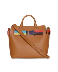 braune Shopper Tasche aus Leder von Burberry