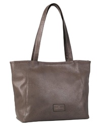 braune Shopper Tasche aus Leder von Tom Tailor