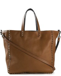 braune Shopper Tasche aus Leder von Valentino Garavani