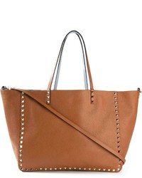 braune Shopper Tasche aus Leder von Valentino Garavani