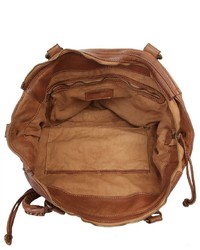 braune Shopper Tasche aus Leder von X-ZONE