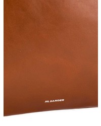 braune Shopper Tasche aus Leder von Jil Sander