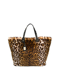 braune Shopper Tasche aus Pelz von Dolce & Gabbana