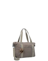 braune Shopper Tasche aus Segeltuch von Kipling