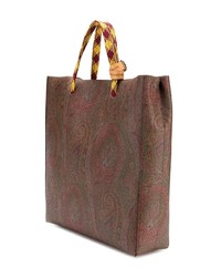 braune Shopper Tasche aus Segeltuch von Etro