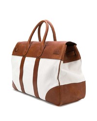 braune Shopper Tasche aus Segeltuch von Brunello Cucinelli