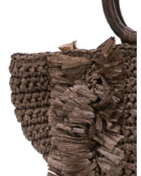 braune Shopper Tasche aus Segeltuch von Carolina Santo Domingo