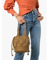 braune Shopper Tasche aus Stroh von Mehry Mu