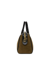 braune Shopper Tasche aus Wildleder von Gucci