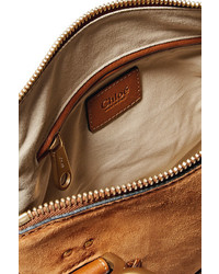 braune Shopper Tasche aus Wildleder von Chloé
