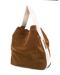 braune Shopper Tasche aus Wildleder von JW Anderson