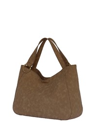 braune Shopper Tasche aus Wildleder von SILVIO TOSSI