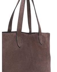 braune Shopper Tasche aus Wildleder von Tomas Maier