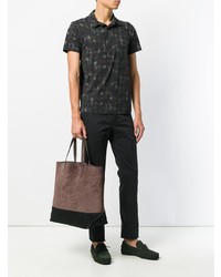 braune Shopper Tasche aus Wildleder von Tomas Maier