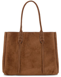 braune Shopper Tasche aus Wildleder von Lanvin