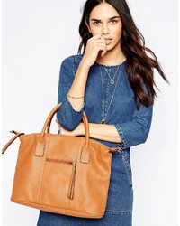 braune Shopper Tasche von Pieces