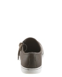 braune Slip-On Sneakers aus Leder von PETROLIO