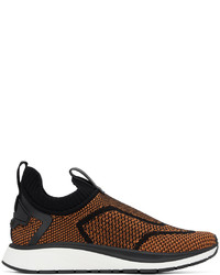 braune Slip-On Sneakers aus Leder von Zegna