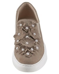 braune Slip-On Sneakers aus Wildleder von Betty Barclay Shoes