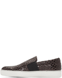 braune Slip-On Sneakers von Lanvin