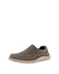 braune Slip-On Sneakers von Skechers