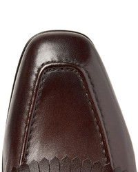 braune Slipper von Santoni