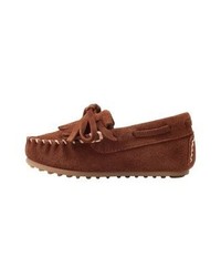 braune Slipper von Mango