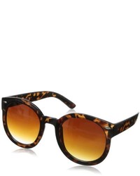 braune Sonnenbrille mit Leopardenmuster
