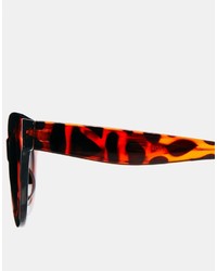 braune Sonnenbrille mit Leopardenmuster von Cat Eye