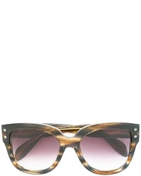 braune Sonnenbrille von Alexander McQueen