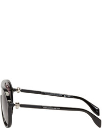 braune Sonnenbrille von Alexander McQueen