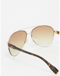 braune Sonnenbrille von Asos