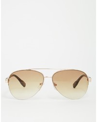 braune Sonnenbrille von Asos