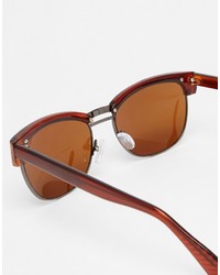 braune Sonnenbrille von Asos