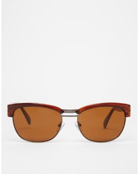 braune Sonnenbrille von Asos