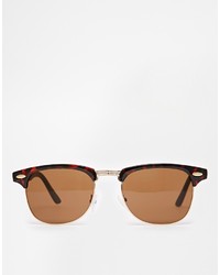 braune Sonnenbrille von Asos