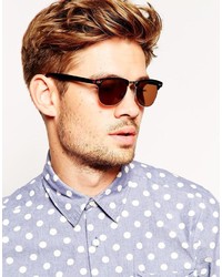 braune Sonnenbrille von Asos