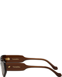 braune Sonnenbrille von Nanushka