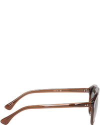 braune Sonnenbrille von Dries Van Noten