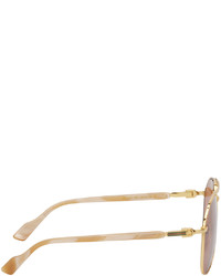 braune Sonnenbrille von Gucci